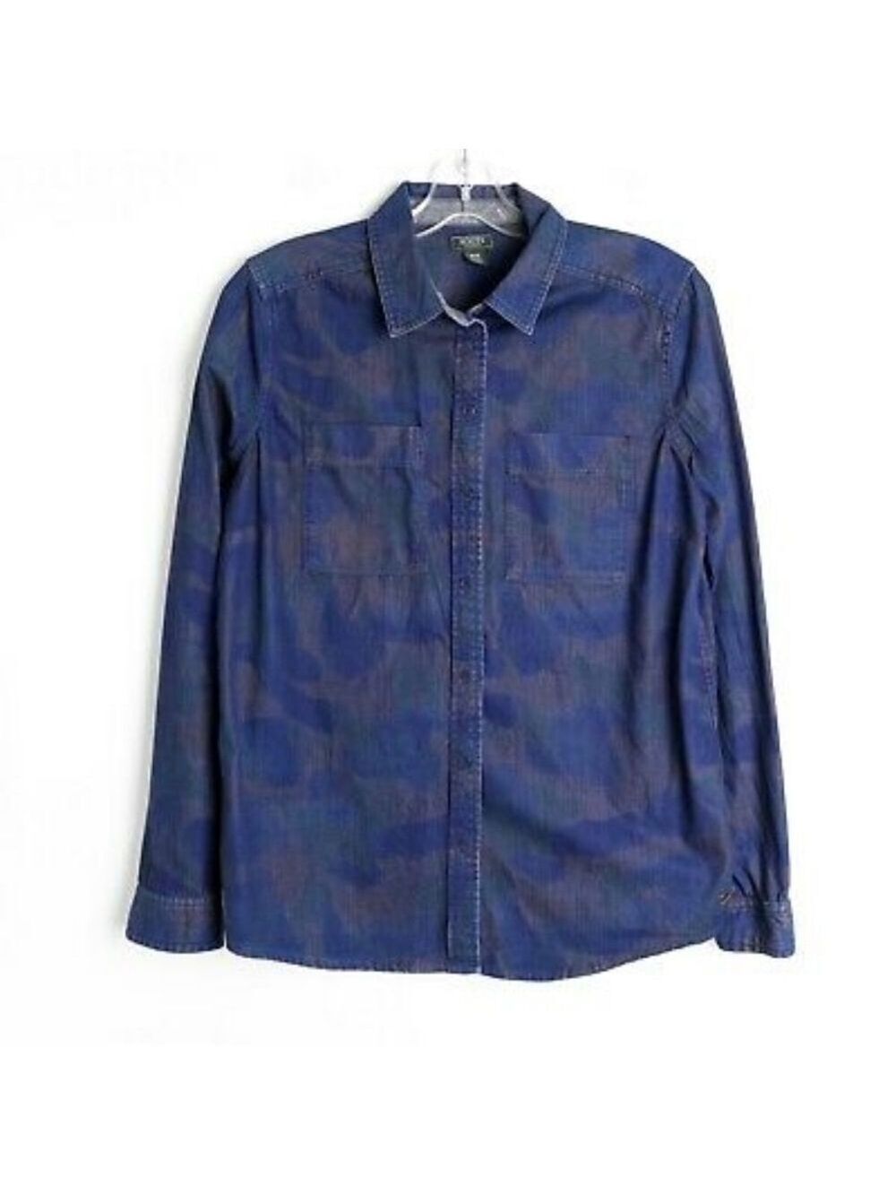 Roots Blue Camouflage Print Longsleeves Shirt